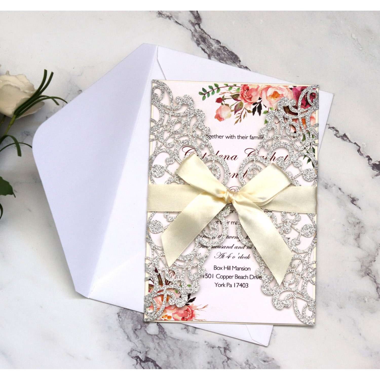Thank  You Card Thanksgiving Day Laser Invitation Card